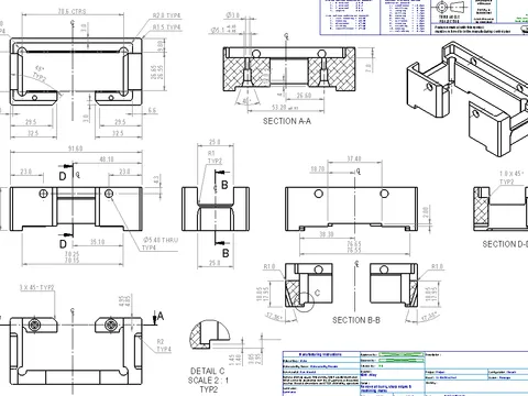 Controlled engineering drawing pack