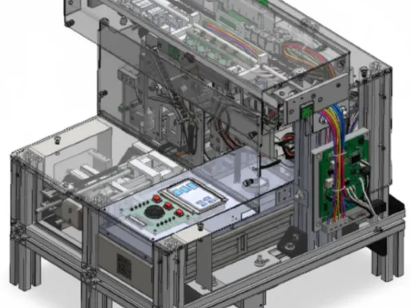 Functional prototype of an automatic medical vial and slip printer
